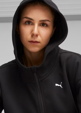 Чорне жіноче зіп-худі puma favorite fleece full zip hoodie нове оригінал сша3 фото