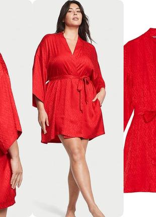 Халат victoria's secret the tour '23 icon satin robe - оригінал