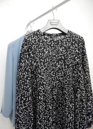 Ярусное отрезное платье с объемными рукавами с оборкой рекава на резинке объемные...