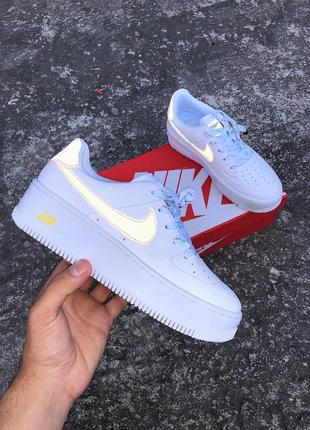 Nike air force 1 sage low white\pink кросівки жіночі найк аір3 фото