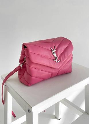 Розовая сумка клатч в стиле yves saint laurent pretty bag pink7 фото