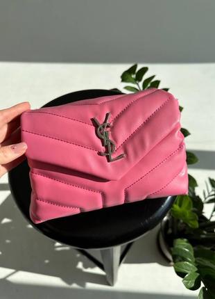 Розовая сумка клатч в стиле yves saint laurent pretty bag pink9 фото