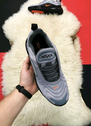 Кросівки nike air max 720 gray black (сірий)