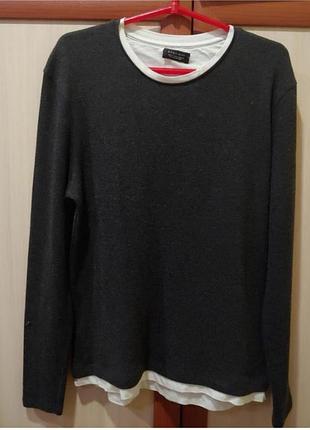 Свитер кофта реглан лонгслив.бренд zara грудь 58 см