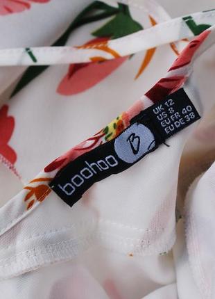 Красива сукня сарафан квітковий принт міді від boohoo6 фото