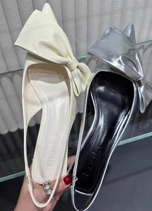 Трендові стильні модні туфлі і босоніжки з бантом4 фото