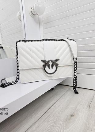 Женская качественная сумка, стильный клатч из эко кожи белый8 фото
