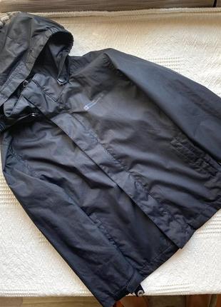 Курточка ветровка тонкая детская демисезонная на 5-6 лет черная