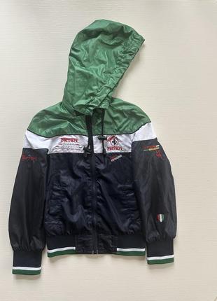 Куртка бомбер ветровка ferrari 5 лет, 110 см1 фото