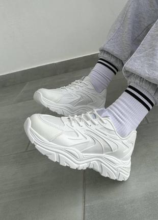 Базові кроси 😋 колір: білий6 фото