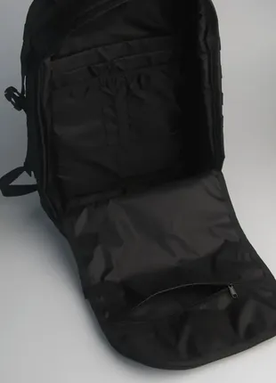 Рюкзак тактичний, туристичний, великий, чорний3 фото