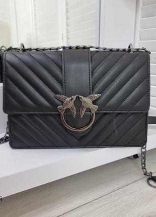 Женская качественная сумка, стильный клатч из эко кожи черный7 фото