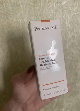 Крем для лица с эфиром витамина c perricone md vitamin c ester intensive brightening regimen 15% 10 мл3 фото