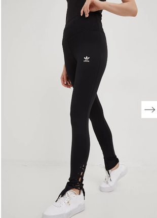 Леггинсы лосины always original hk5077 черные tight fit adidas 7/8 leggings3 фото