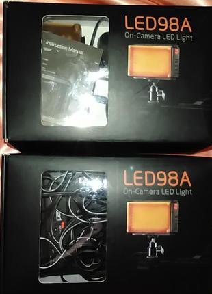 Компактний світлодіодний накамерне світло led98a для фотоапаратів