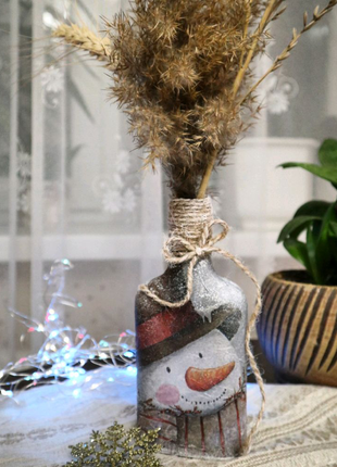 Свічник, ваза. новорічний декор2 фото