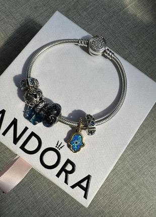 Намистина pandora «переливчатая хамса» оригинал6 фото