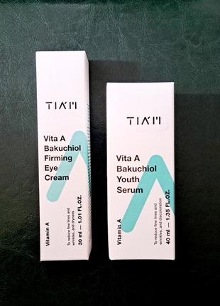 Крем для области вокруг глаз с бакучиолом и пептидами tiam vita a bakuchiol firming eye cream, 30ml4 фото