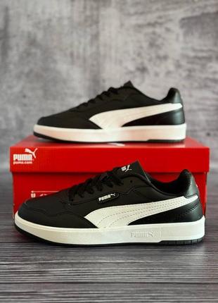 Puma court ultra lite black white 40