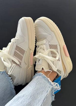 Adidas forum mod low cloud white beige wonder quartz