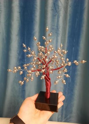 Дерево щастя з штучних перлин/жемчужное дерево/подарок4 фото