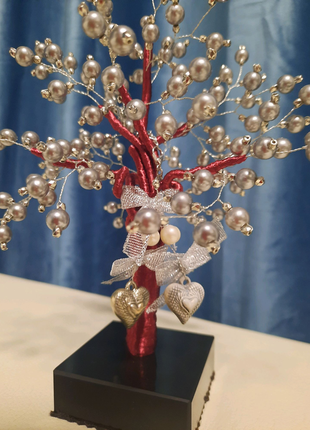 Дерево щастя з штучних перлин/жемчужное дерево/подарок6 фото