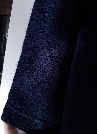 Довгий кардиган — пальто м'яке легке мохер, шерсть8 фото