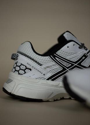 Asics gel-kahana 8 white black4 фото