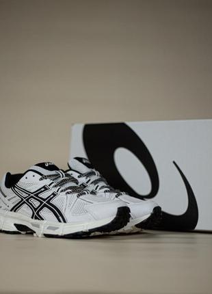 Asics gel-kahana 8 white black9 фото