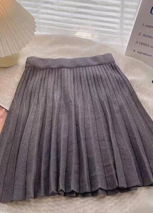 Модна міні спідниця плісе, з резинкою на талії❤️,юбка плиссе5 фото