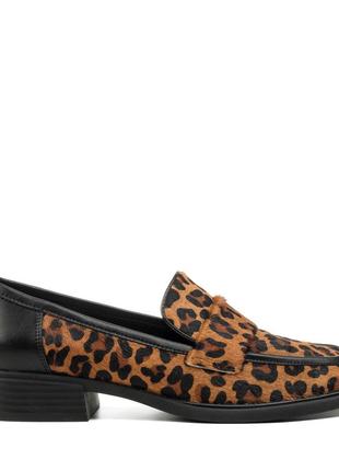 Туфли-лоферы в леопардовый принт 2349т2 фото
