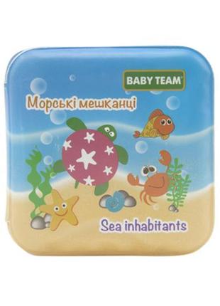 Іграшка-книжка для ванни baby team морські мешканці (8740)8 фото