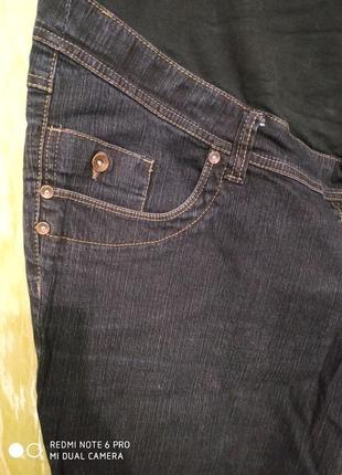 Темно- синие джинсы для беременных/штаны большого, королевского размера/etam/2 фото