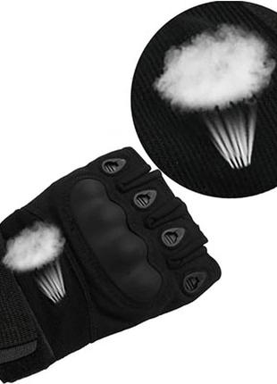 Тактичні рукавички без пальців для самооборони та самозахист "3 фото