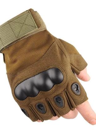 Тактичні рукавички без пальців для самооборони та самозахист "4 фото