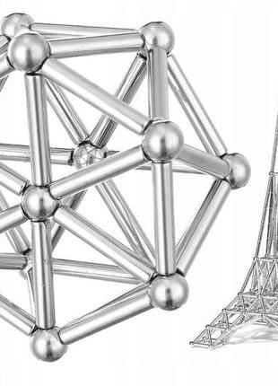 Магнітний конструктор neo з 36-і магнітних паличок і 26-й стальн