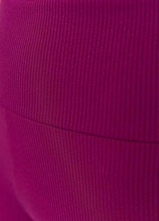 Лосини жіночі в рубчик на флісі, колір фуксія, 205r7065 фото