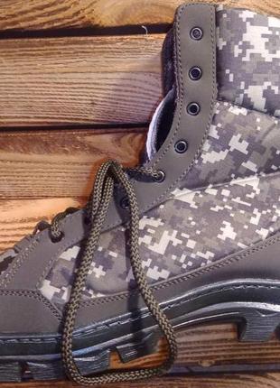 Чоловічі зимові черевики на хутрі "military". військторг. стильні3 фото