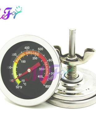 Термометр для гриля, коптильні, барбекю, 10-400c з неіржавкої ста5 фото