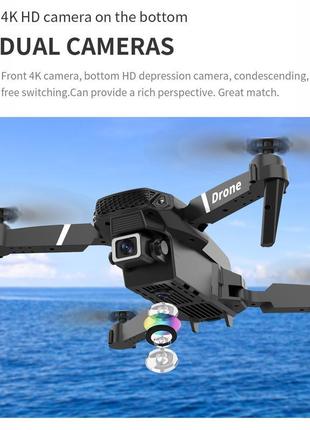 Професійний дрон e88 pro2, 4k, ширококутна hd-камера, wi11 фото