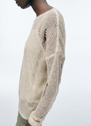 Свитер из смесовой шерсти и альпаки zara8 фото