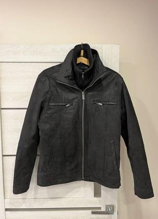 Куртка barneys кожаная original leather jacket (м)1 фото