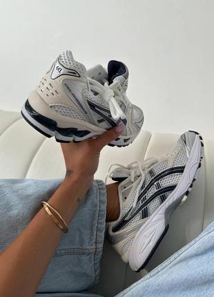 Ассикс кроссовки серыеasics gel-kayano 14 white/black8 фото