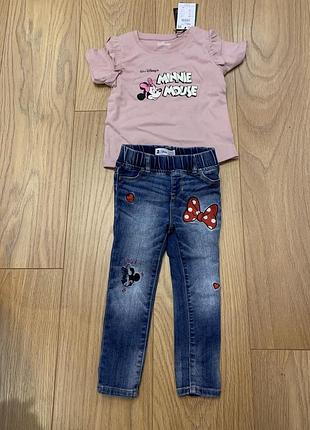 Джинси gap футболка minnie mouse