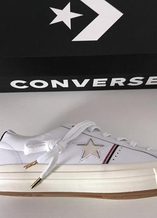 Кеді шкіряні ,білі converse one one ox.оригінал.