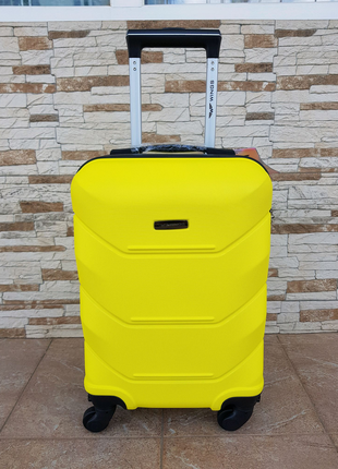 Дорожній чемодан фірми fly 147 yellow4 фото