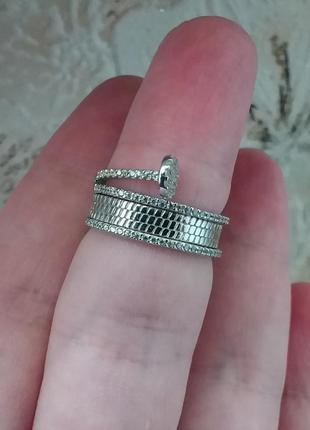 Кольцо, серебро, р.17,5