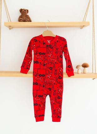 Хлопковый слип "пожарные машинки" от картерс