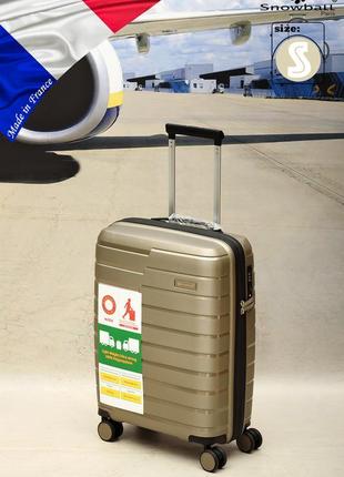 Антиударний валізу з поліпропілену ручна поклажа snowball 915031 фото