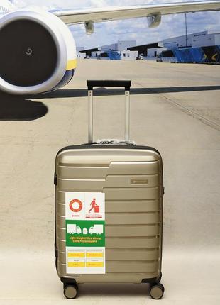 Антиударний валізу з поліпропілену ручна поклажа snowball 915034 фото